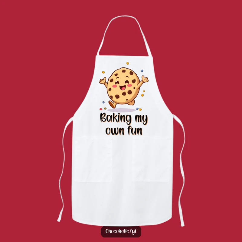 Funny Cookie Cartwheel Apron: Cook Up Fun with This Candy Character!