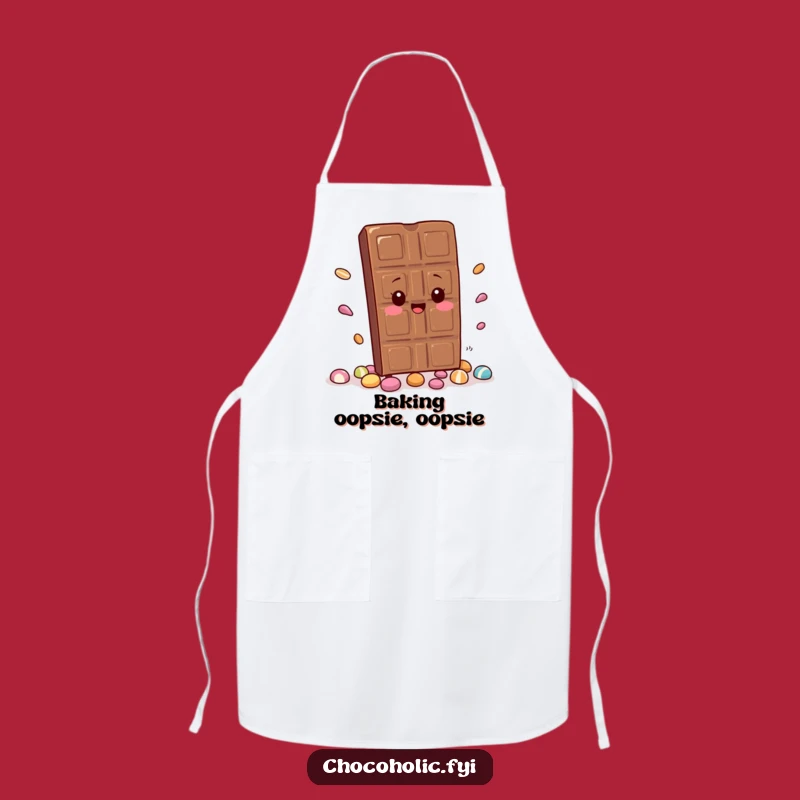 Funny Kawaii Chocolate Apron: Cook Up Laughs with this Hilarious Kitchen Companion. A sweet gift for bakers.