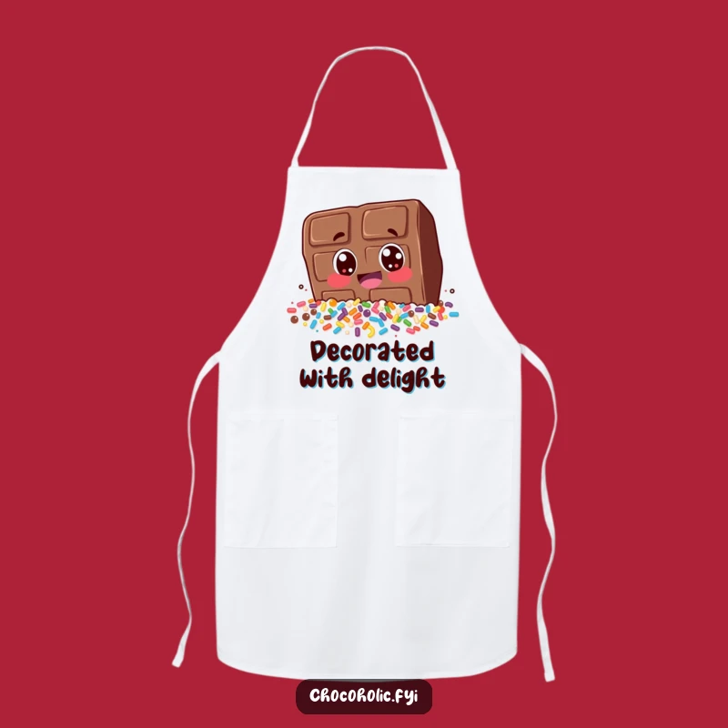 Funny Chocolate Sprinkle Dive Apron: Cook Up Fun with This Hilarious Chocolate Bar Design