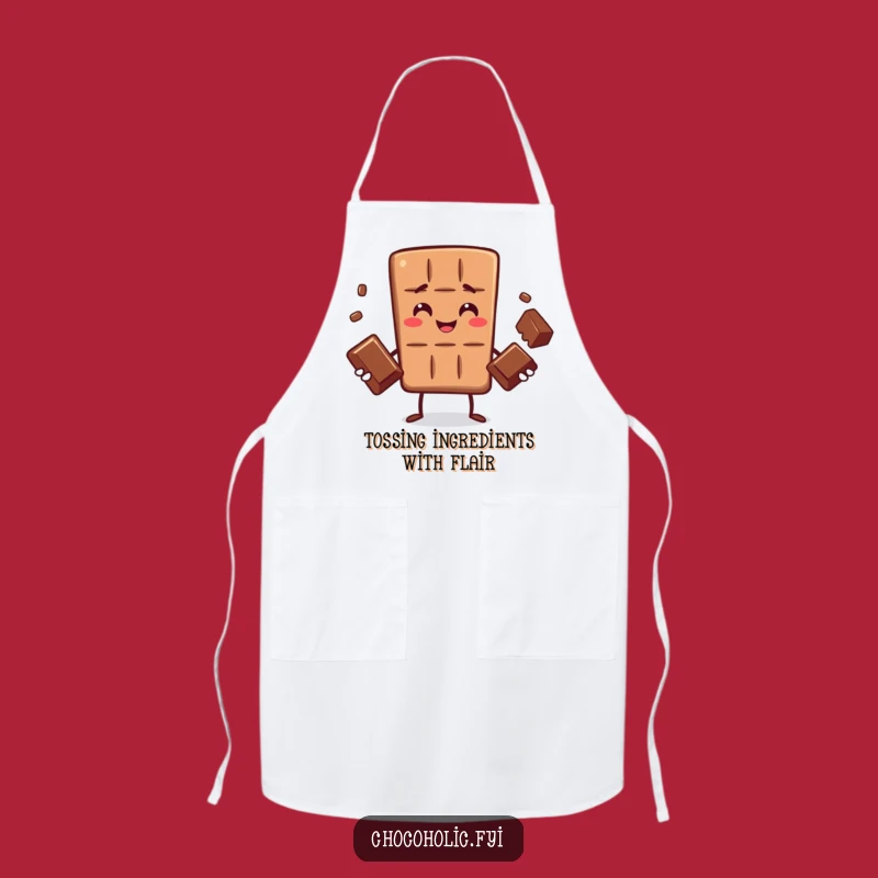 Funny Chocolate Bar Juggling Apron - Show Off Your Skills in the Kitchen