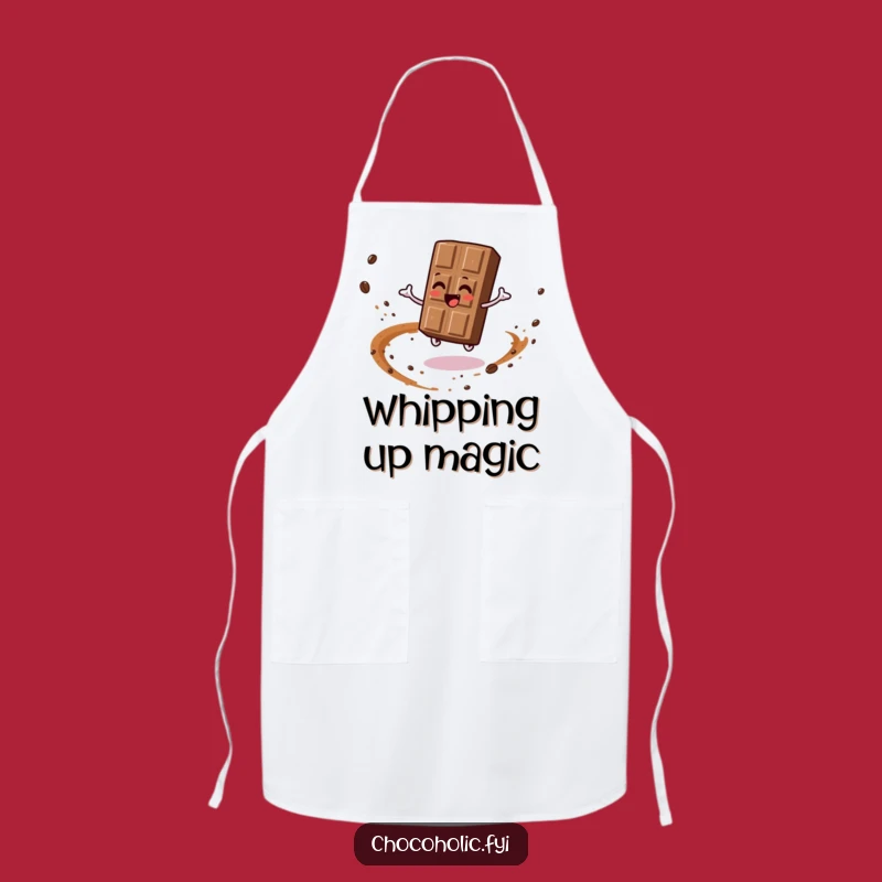 Funny Spinning Chocolate Bar Apron: Cook with Joy and Cocoa Dust Flair