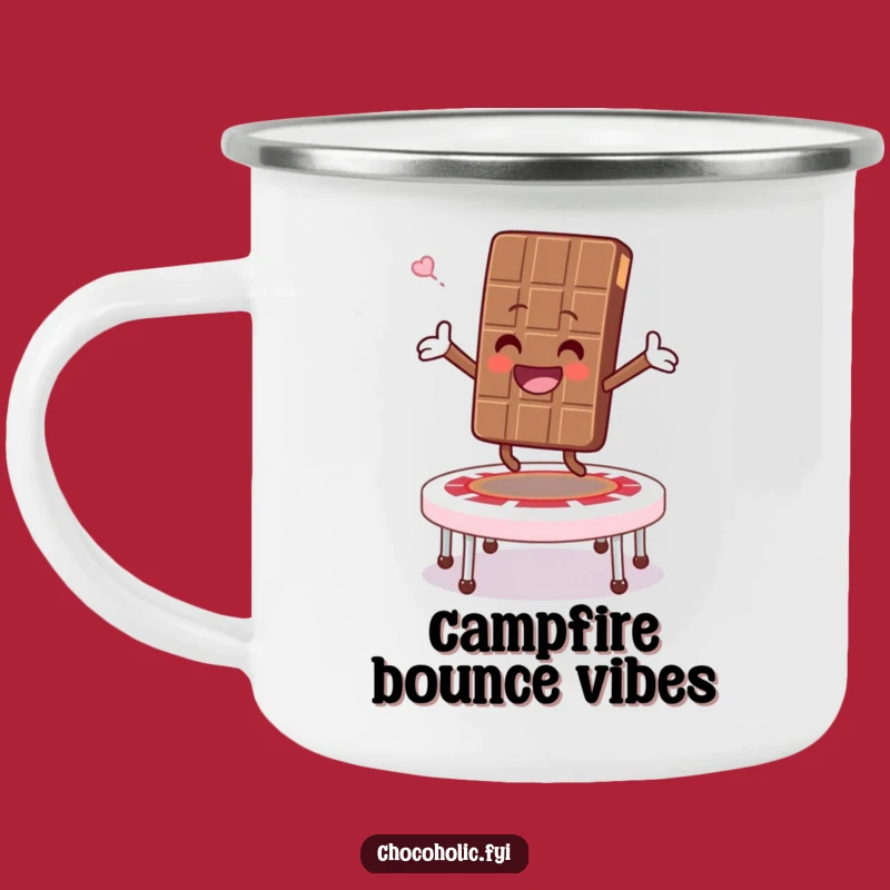 Funny Marshmallow Trampoline Camping Mug - Happy Campfire Sips!