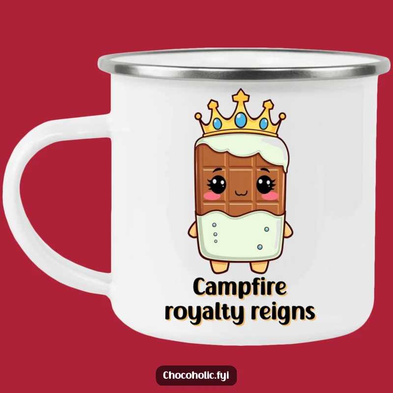Funny Royal Chocolate Bar Camping Mug: Regal Adventures - A Kingly Gift