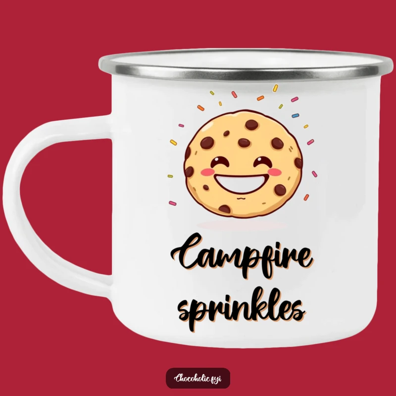 Funny Cookie Juggling Sprinkles Camping Mug: Enjoy Cheerful Sips, a Great Funny Gift