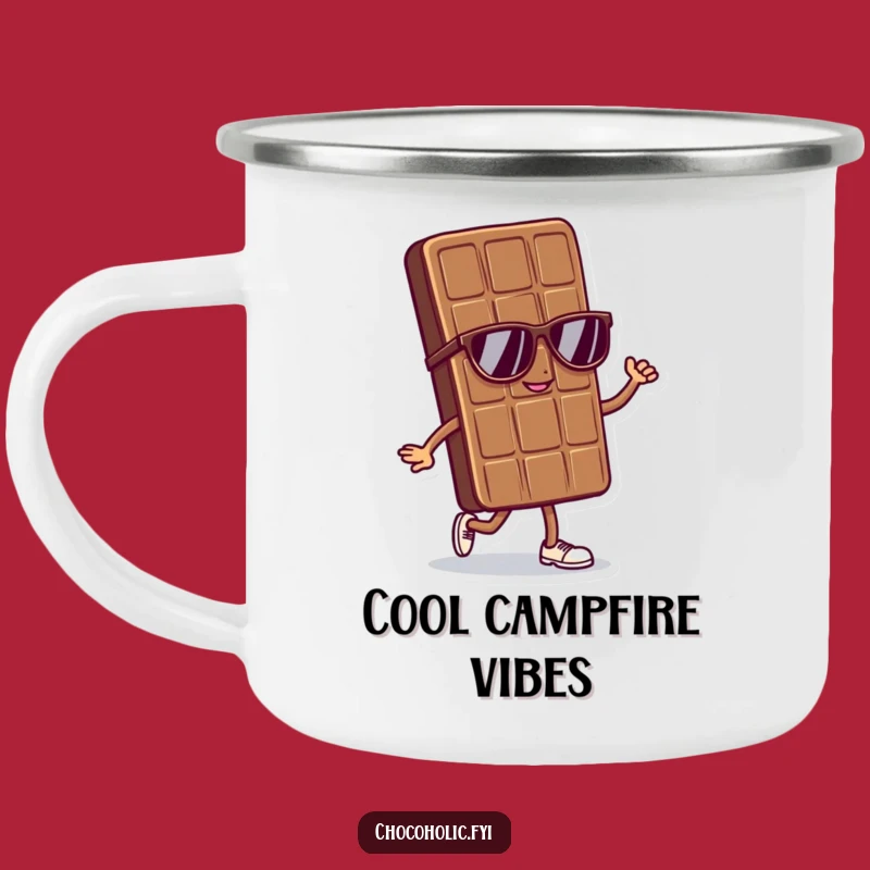 Funny Cool Chocolate Bar Camping Mug - Strut Confidently Through Outdoor Adventures