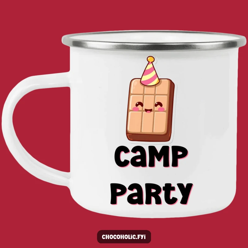 Funny Chocolate Bar Party Camping Mug: Enjoy Festive Sips, a Great Funny Gift