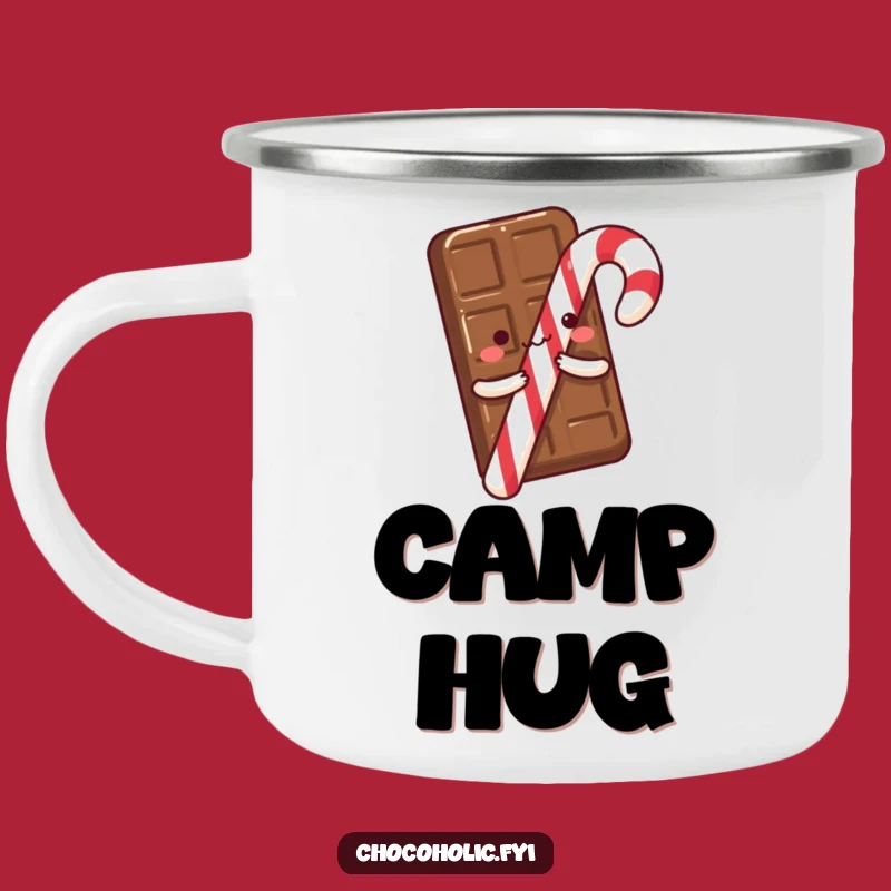 Funny Chocolate Hug Camping Mug: Your Sweet Adventure Companion