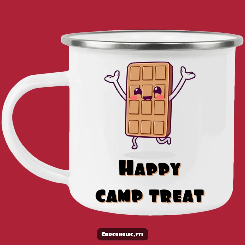 Funny Chocolate Hop Camping Mug: Happy Treat Drinkware, Sweet Gift