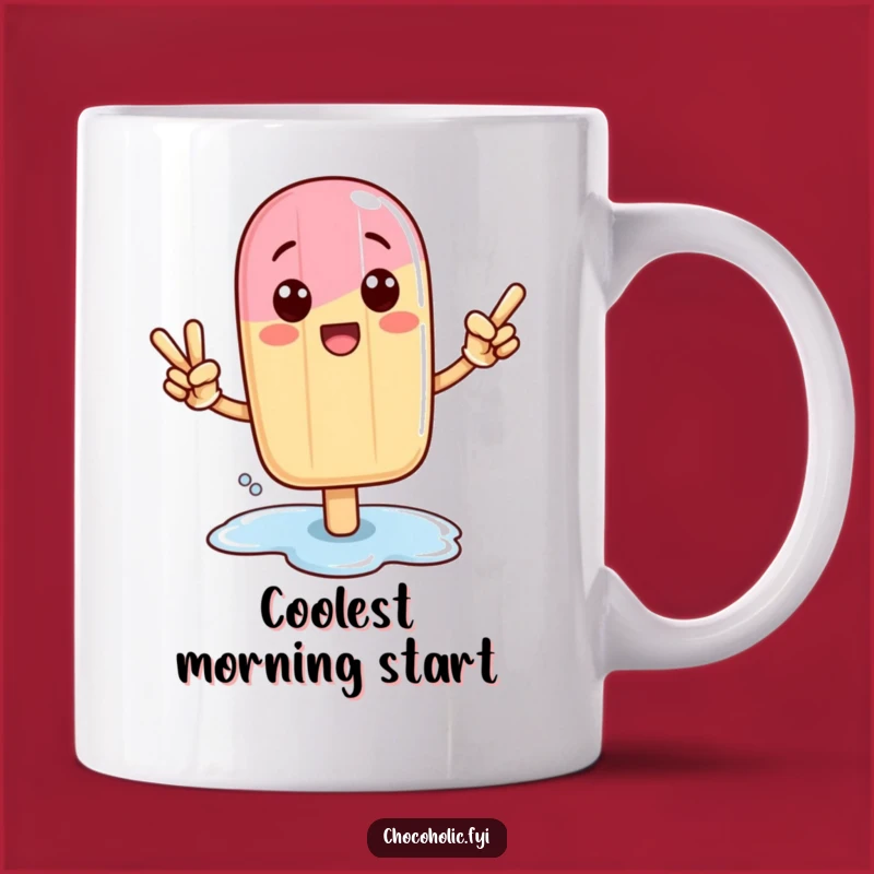 Funny Kawaii Popsicle Victory Mug: Celebrate Sweet Wins with Cool Humor