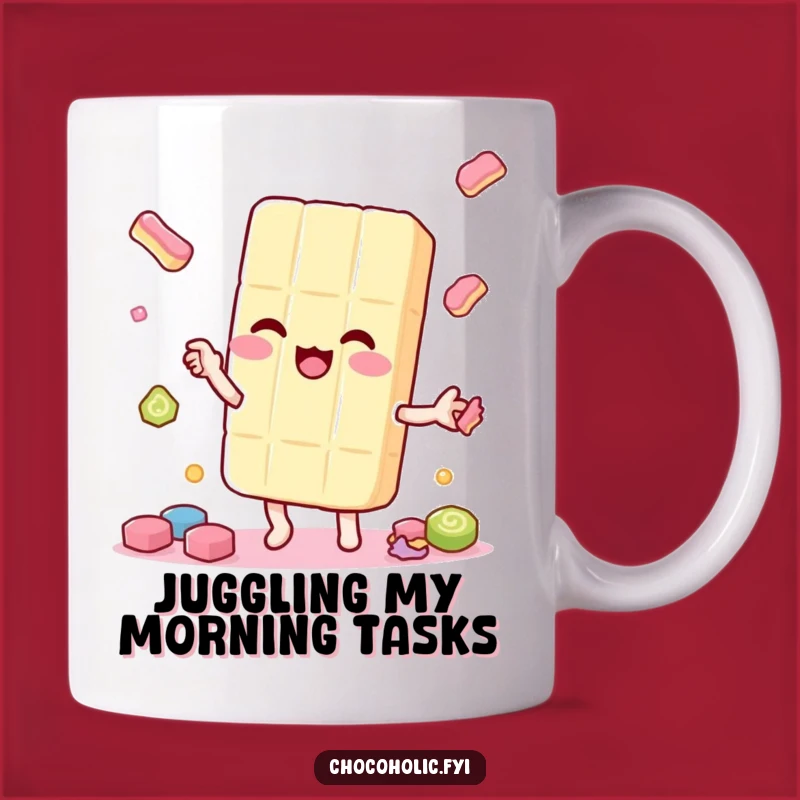 Funny Candy Juggler Mug: Sweet Skills & Coffee - Perfect Gift!