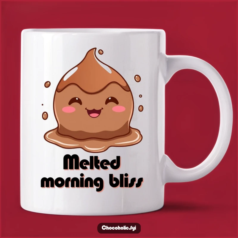 Funny Melting Chocolate Puddle Mug a Goofy Delicious Gift