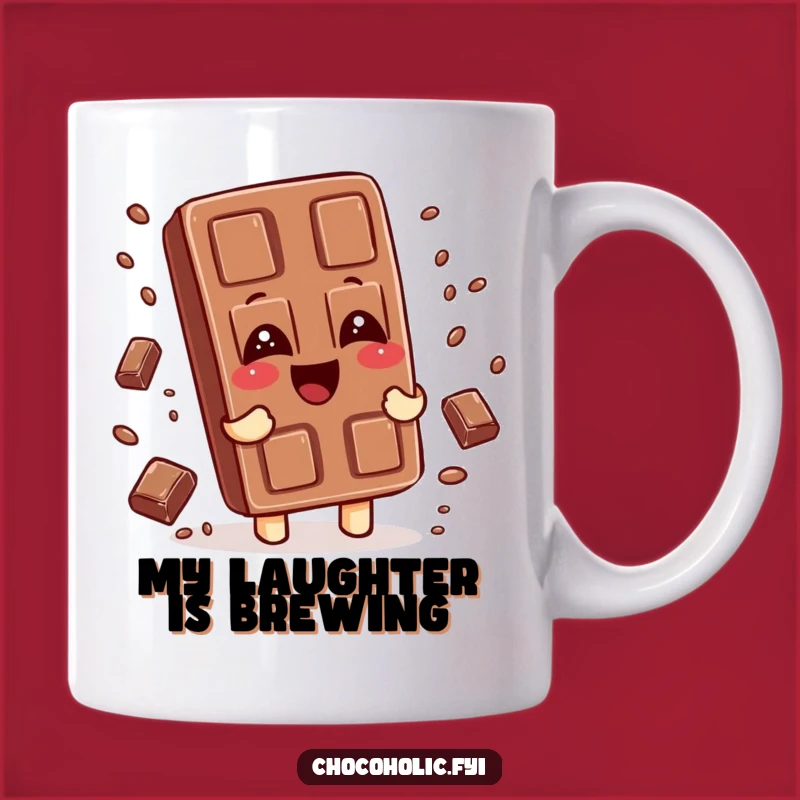 Funny Giggling Chocolate Bar Mug: Sprinkle Joy - A Delightful Gift