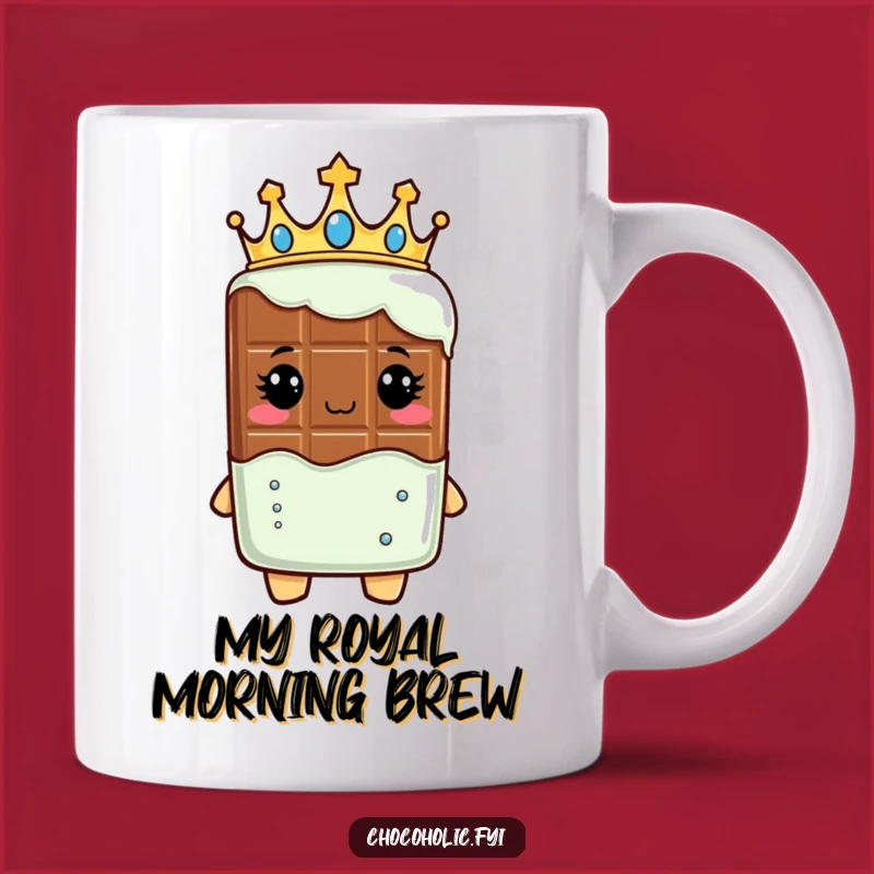 Funny Royal Chocolate Bar Mug: Regal Treat - A Kingly Gift