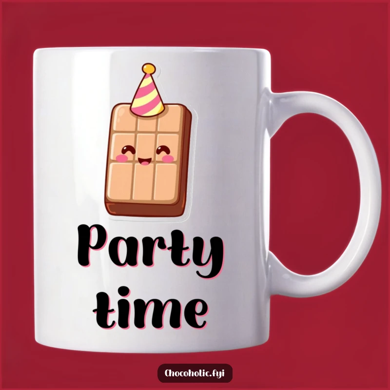 Funny Chocolate Bar Party Mug: Celebrate with a Smile and a Funny Gift