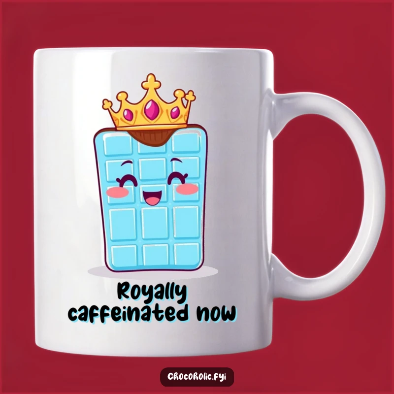 Funny Royal Chocolate Bar Mug: Regal Humor Gift for a Delighted Chocolate Lover