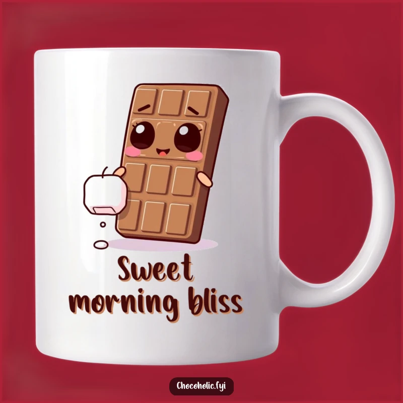 Funny Kawaii Chocolate Bar Marshmallow Dream Mug - Ecstatic Chocolate Lover Gift