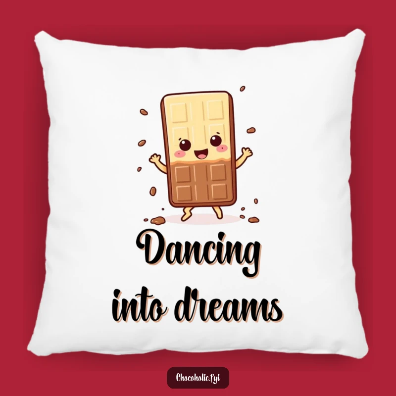 Funny Kawaii Chocolate Dance Pillow: Happy Crumbs Accent, Gift