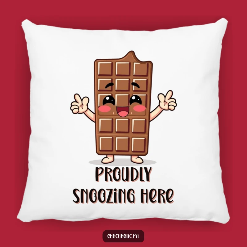 Funny Chocolate Bar Hero Pillow - Cozy Cushion for the Confident Spirit
