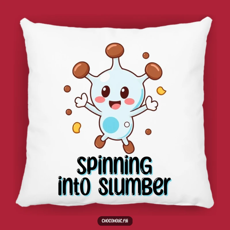 Funny Chocolate Molecule Pillow: Snuggle with Delightful Energy and Comfort