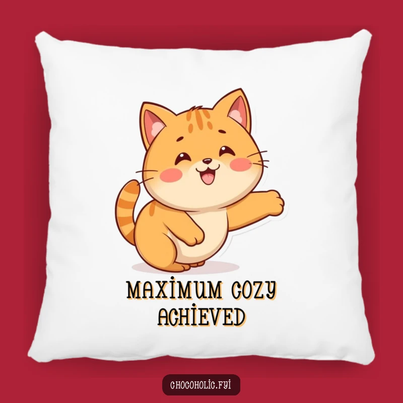 Funny Kawaii Caramel Cat Stretch Pillow: Plush Comfort with a Sweet, Stretchy Smile