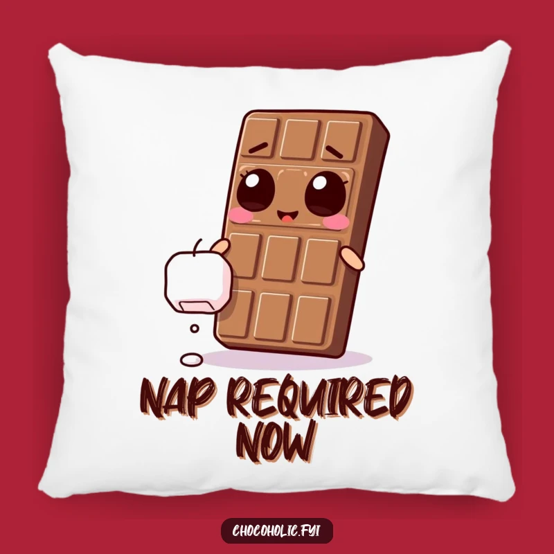 Funny Kawaii Chocolate Bar Marshmallow Pillow - Ecstatic Sweet Comfort