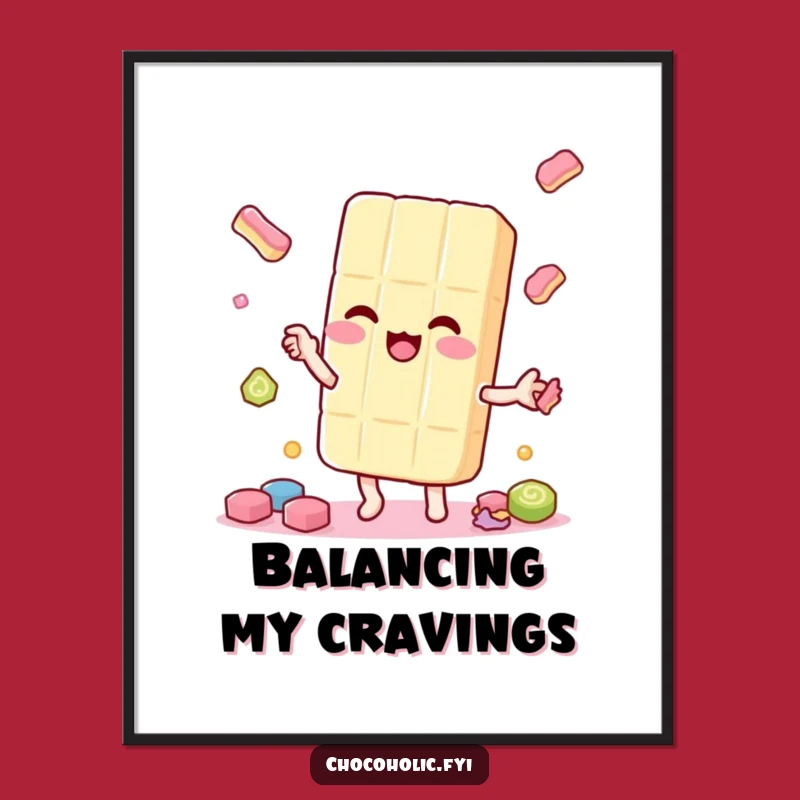 Funny Candy Juggler Digital Print: Instant Sweetness & Fun - Perfect Gift!