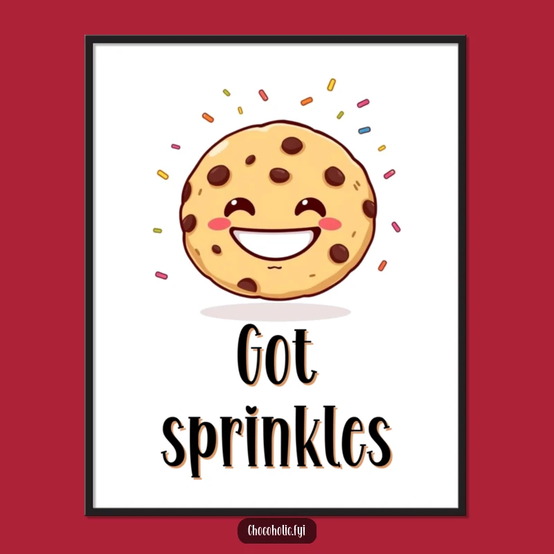 Funny Cookie Juggling Sprinkles Digital Art: Printable Fun and a Memorable Funny Gift