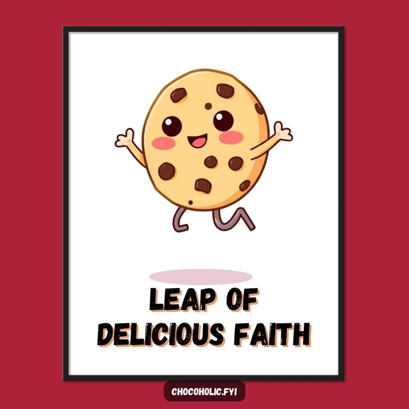 Funny Cookie Leap Digital Print: Instant Joy - Perfect Printable Gift!