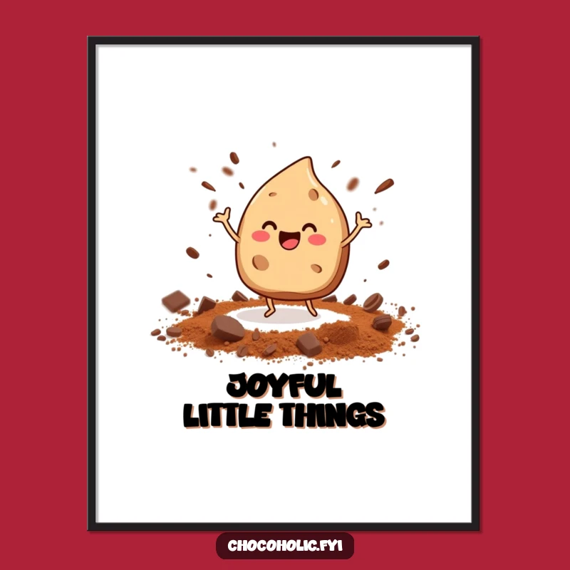 Funny Dancing Chocolate Chip Digital Art - Instant Baking Joy Print