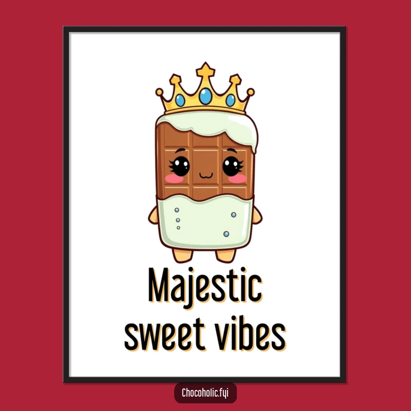 Funny Royal Chocolate Bar Art: Instant Regal Decor - A Majestic Gift
