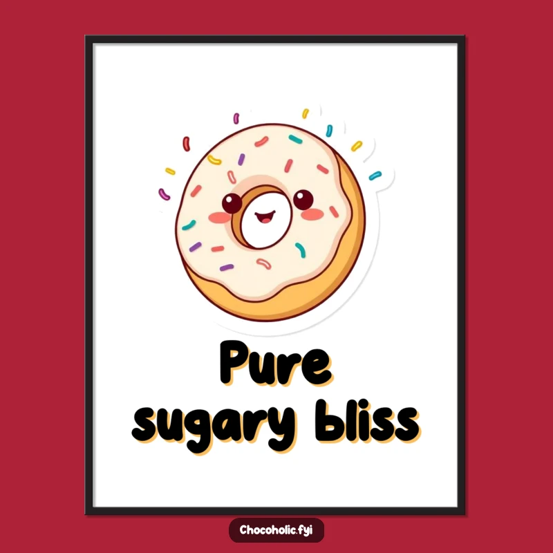 Funny Donut Spin Digital Print: Instant Joyful Decor - Perfect Gift!