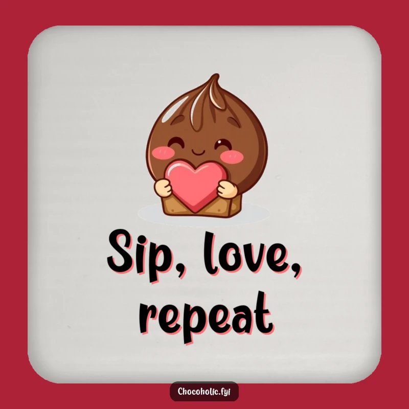 Funny Shy Truffle Coaster - Protect Surfaces With Love