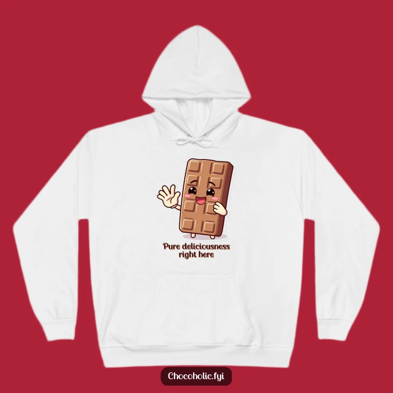 Cozy Funny Chocolate Bar Hoodie: A Warm Hug & Happy Wave Gift