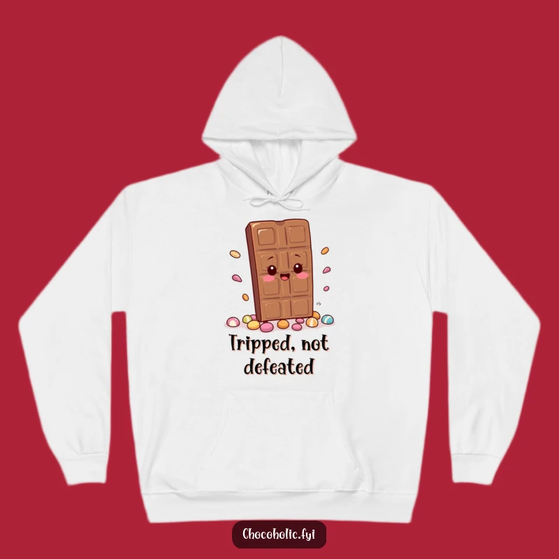 Cozy Funny Chocolate Bar Hoodie: Embrace the Chaos with this Hilarious Kawaii Design. A perfect gift.