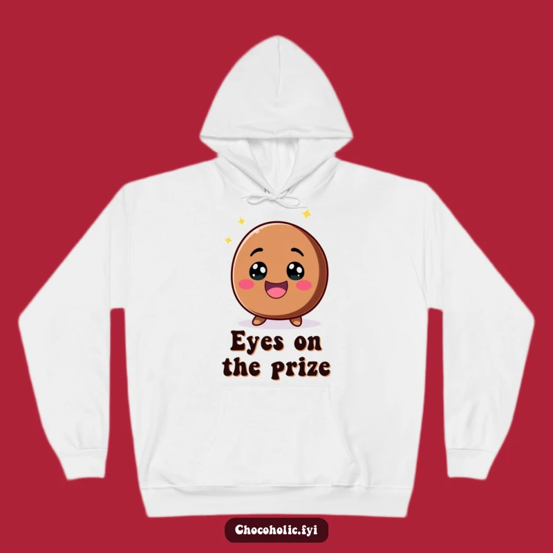 Cozy Funny Kawaii Chocolate Chip Hoodie - Excited Character Comfort