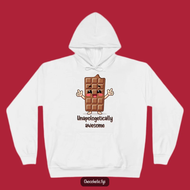 Funny Chocolate Bar Hero Hoodie - Cozy Comfort for the Confident Soul