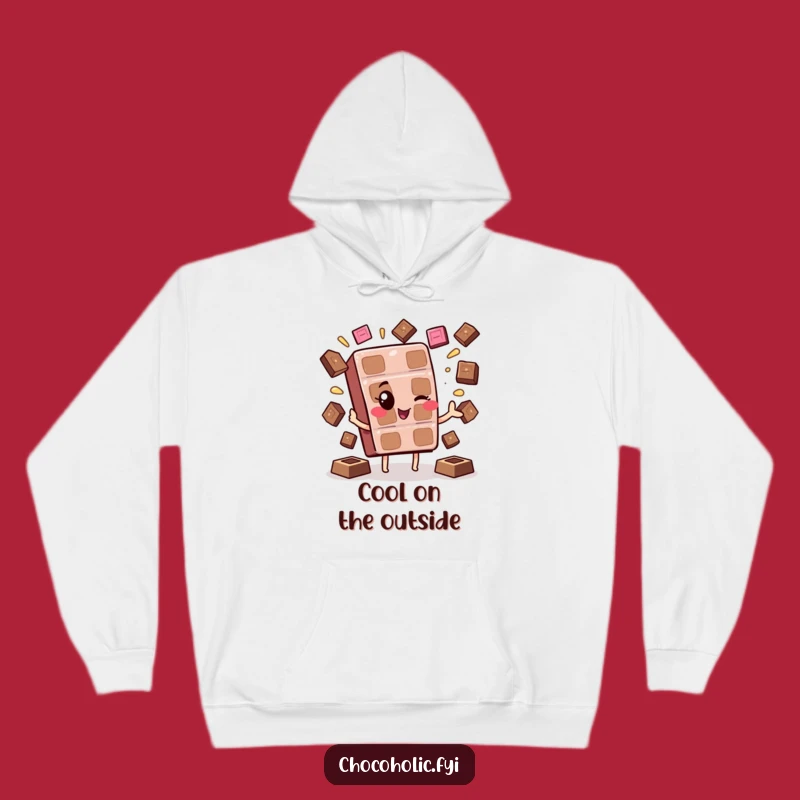 Funny Kawaii Chocolate Wink Hoodie: Cozy Up with Sweet Humor