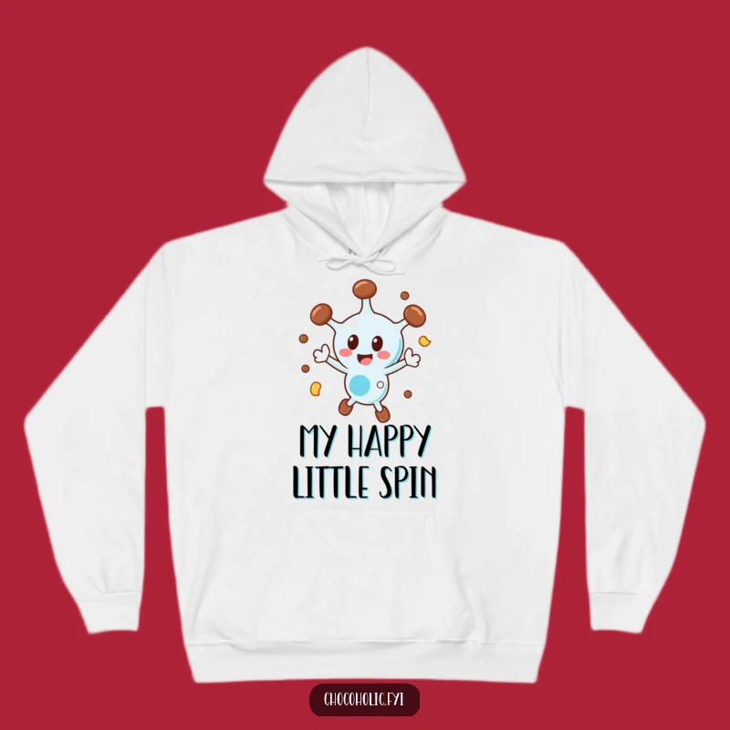 Funny Chocolate Molecule Hoodie: Cozy Up with this Delightfully Spinning Character