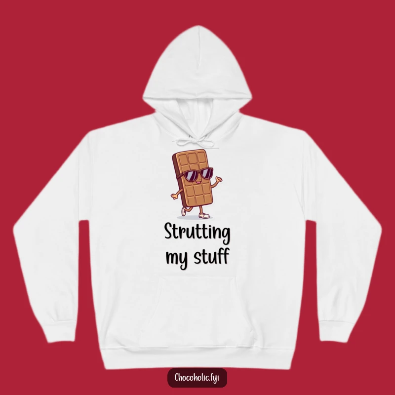 Funny Cool Chocolate Bar Hoodie - Cozy & Confident Strut for Urban Vibes