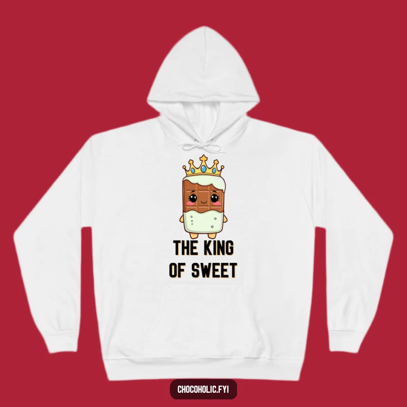 Cozy Funny Royal Chocolate Bar Hoodie: Regal Comfort - A Kingly Gift