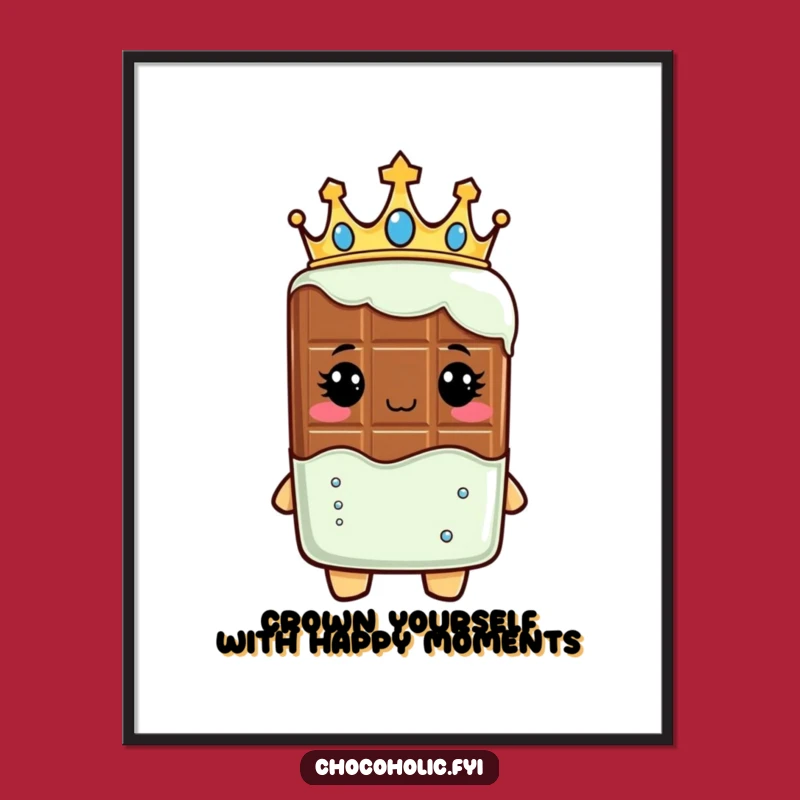 Free Printable Wall Art: Royal Chocolate Bar, Elegant Downloadable Decor for Classy Spaces