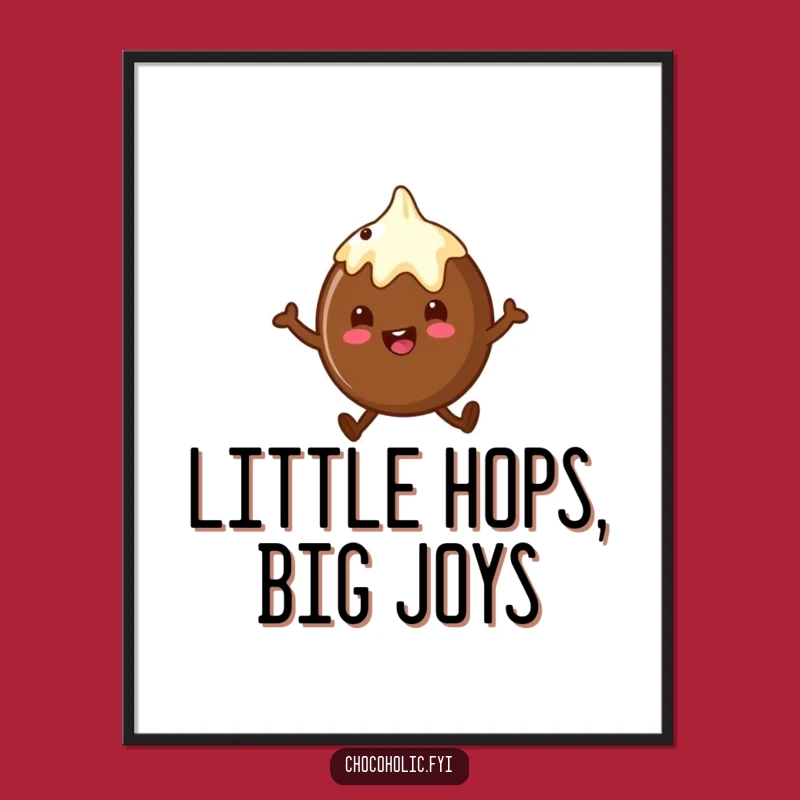 Funny Free Printable Wall Art: Hopping Truffle Delight - Awesome Downloadable Decor!