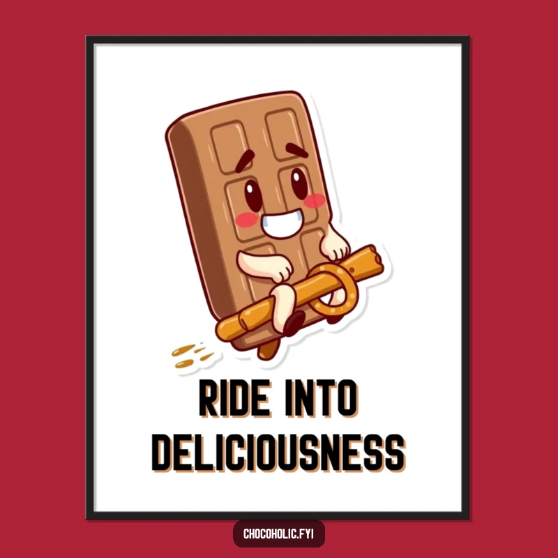 Free Printable Wall Art: Goofy Chocolate Bar Funny Downloadable Art Gift