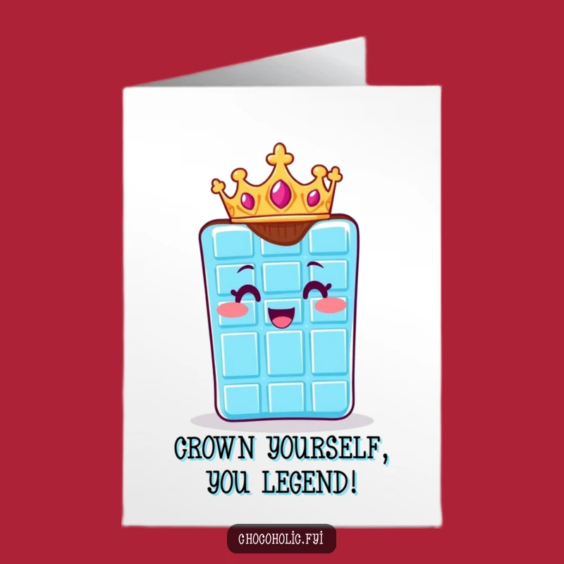Free Printable Congrats Card: Royal Chocolate Bar - Funny Regal Downloadable Gift!