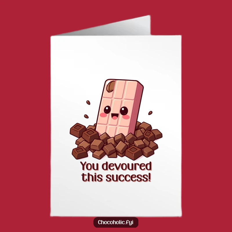 Free Printable Congrats Card: Chocolate Bliss Downloadable Celebration