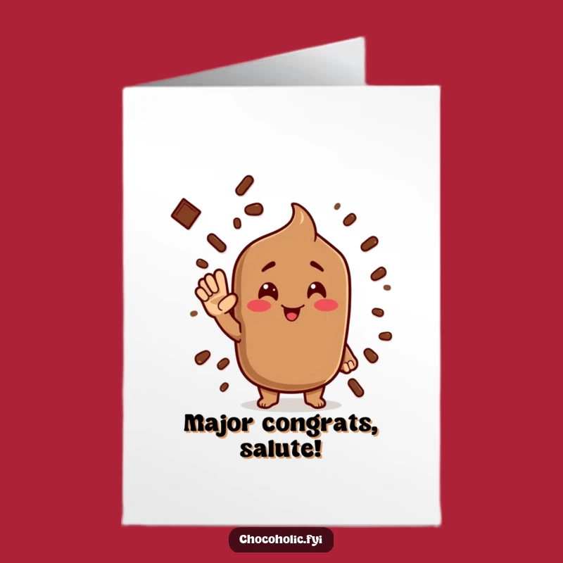 Free Printable Congrats Card: Cocoa's Best Wishes - Funny Downloadable Gift!