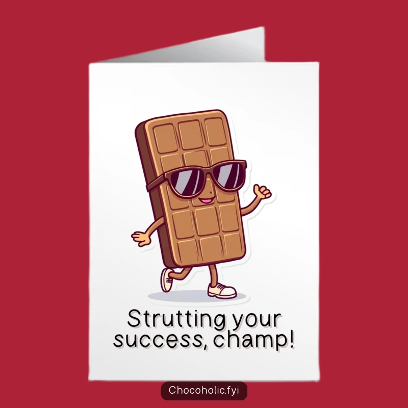 Free Printable Cool Chocolate Congrats Card - Funny Downloadable Greeting