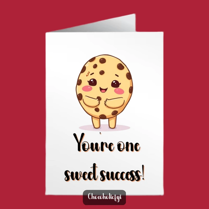 Hugging Kawaii Cookie: Free Printable Congrats Card, Cozy Downloadable Gift
