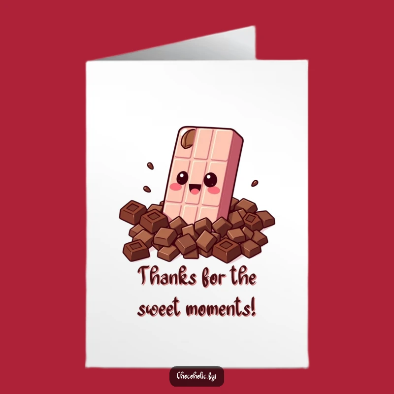 Free Printable Thank You Card: Chocolate Hug Downloadable Gratitude