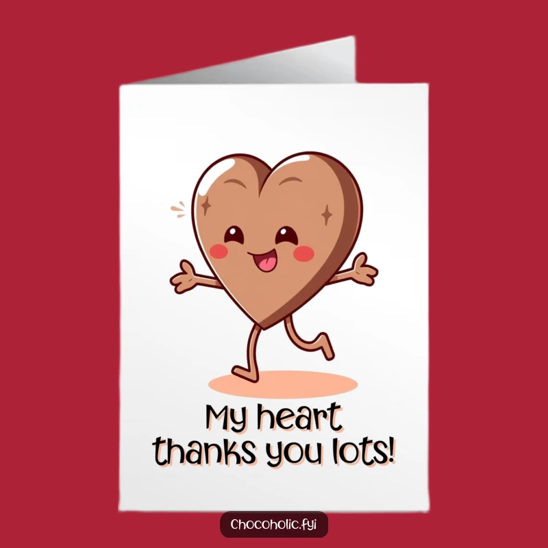 Free Printable Giddy Heart Thank You Card - Funny Downloadable Gratitude